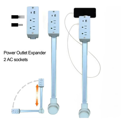 Flexible Wall Plug Outlet with USB Ports