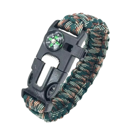 Tactical Survival Paracord Bracelet with Fire Starter