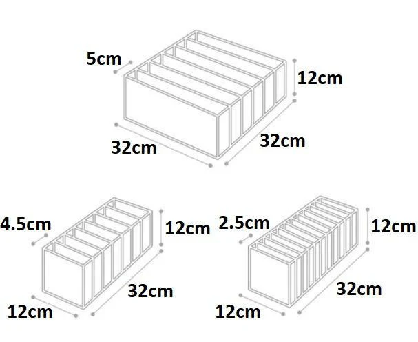 Organizer Containers For Socks Lingerie