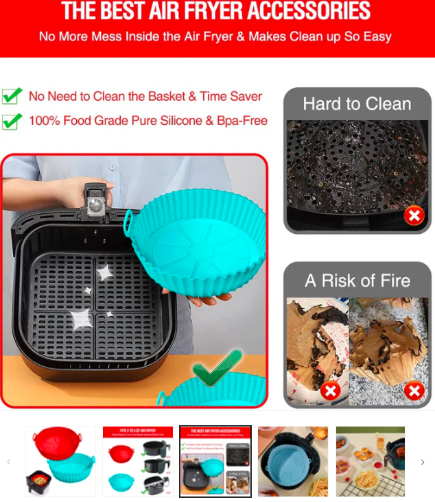 Non Stick Air Fryer Basket