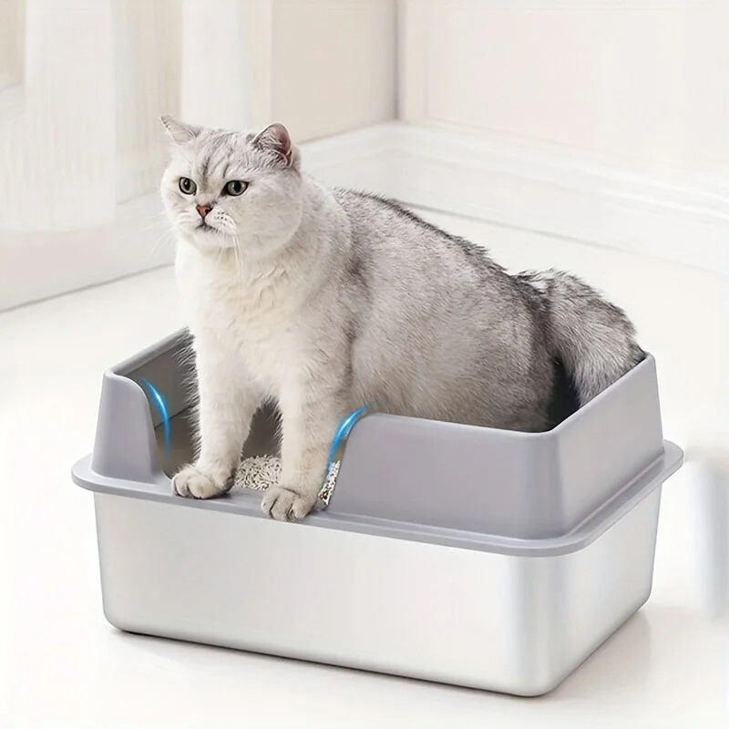 Easy Clean Cat Litter Box | Large Covered Pan - Hehif