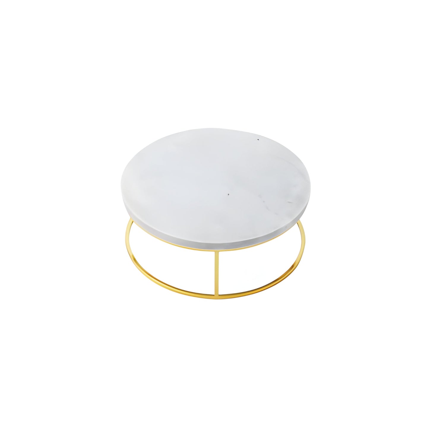 Elegant White Marble Cake Display Server