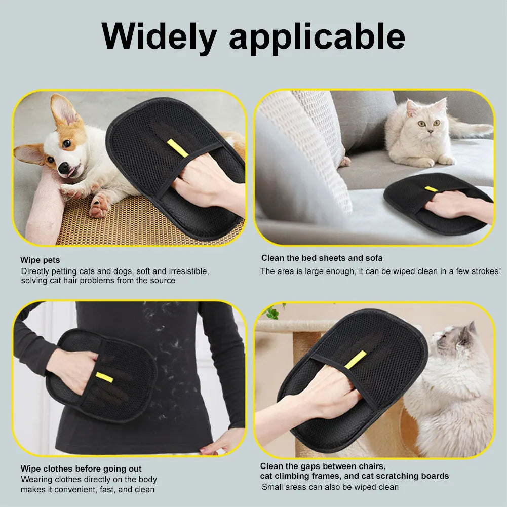 Pet Grooming Glove and Hair Removal Tool