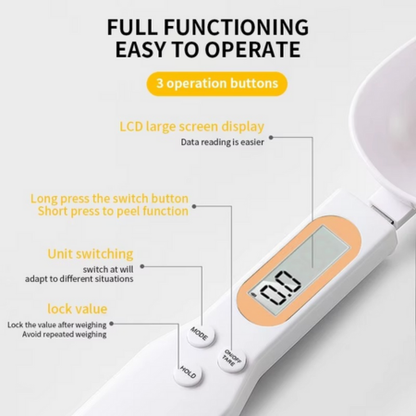 Accurate Digital Kitchen Scale with LCD Screen