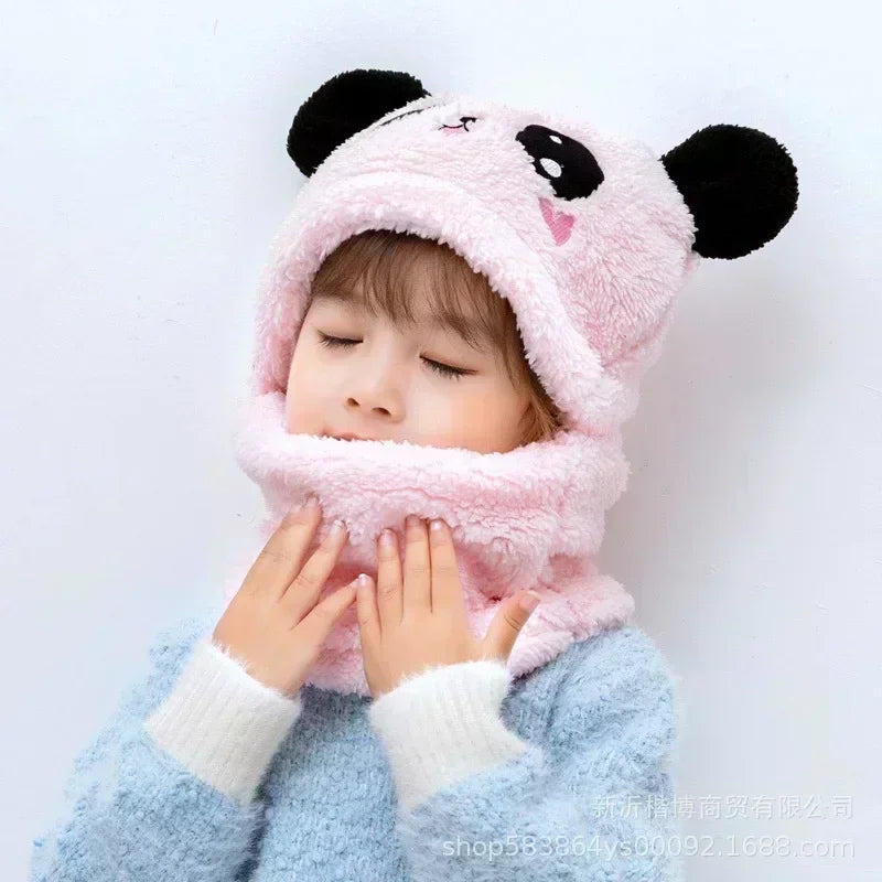 Soft Plush Panda Beanie Hat for Kids