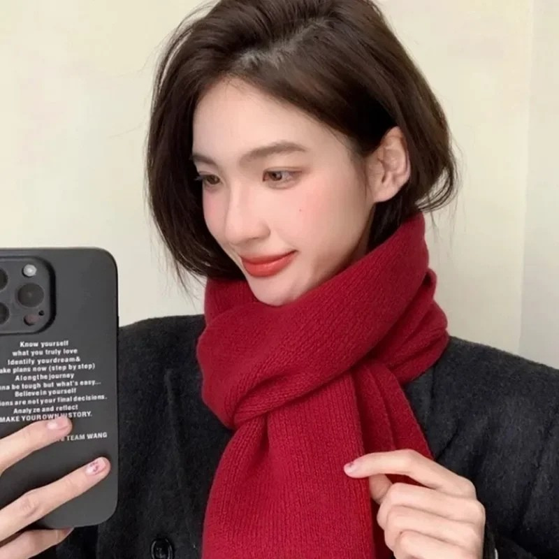 Soft Plush Winter Scarf for Cold Weather - Hehif