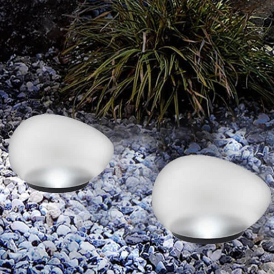 Outdoor Garden Glass Solar Powered LED Path Light - Hehif