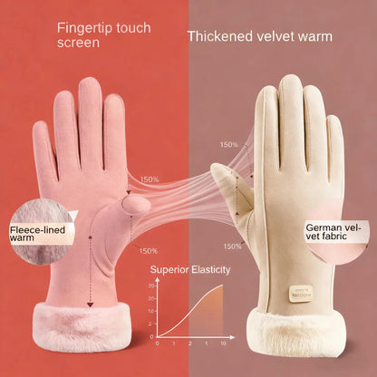Warm Waterproof Sensory Gloves for Ladies