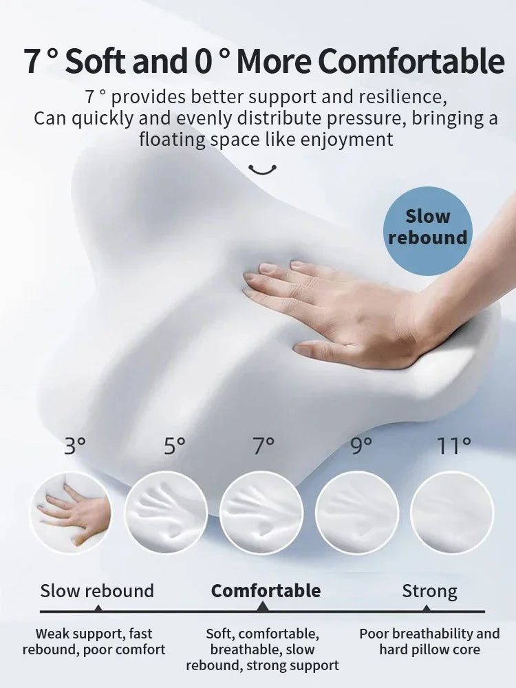 Contoured Back Support Memory Foam Cushion
