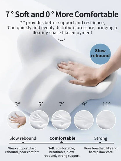 Contoured Back Support Memory Foam Cushion
