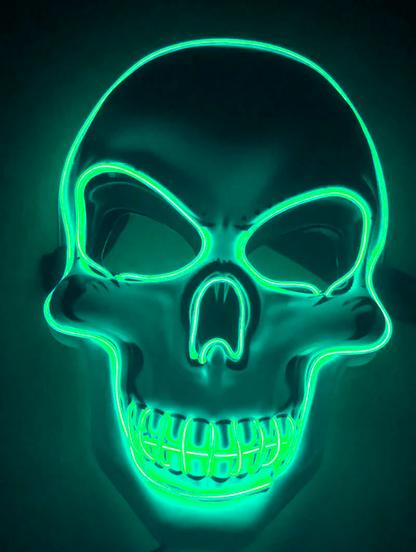 Spooky Glow in the Dark Skeleton Face Mask