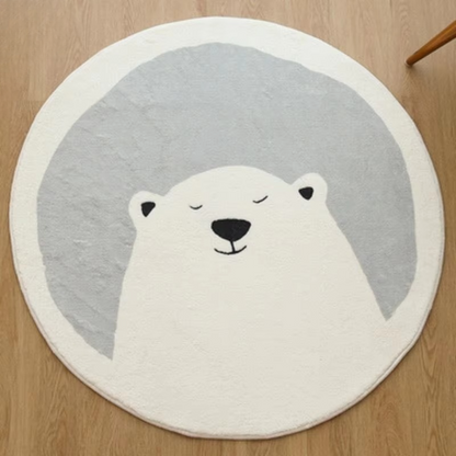 Soft Plush Baby Playmat with Cute Animal Design - Hehif