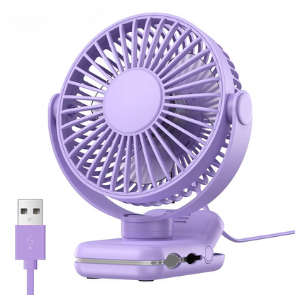 Compact Personal USB Desk Fan with Silent Motor