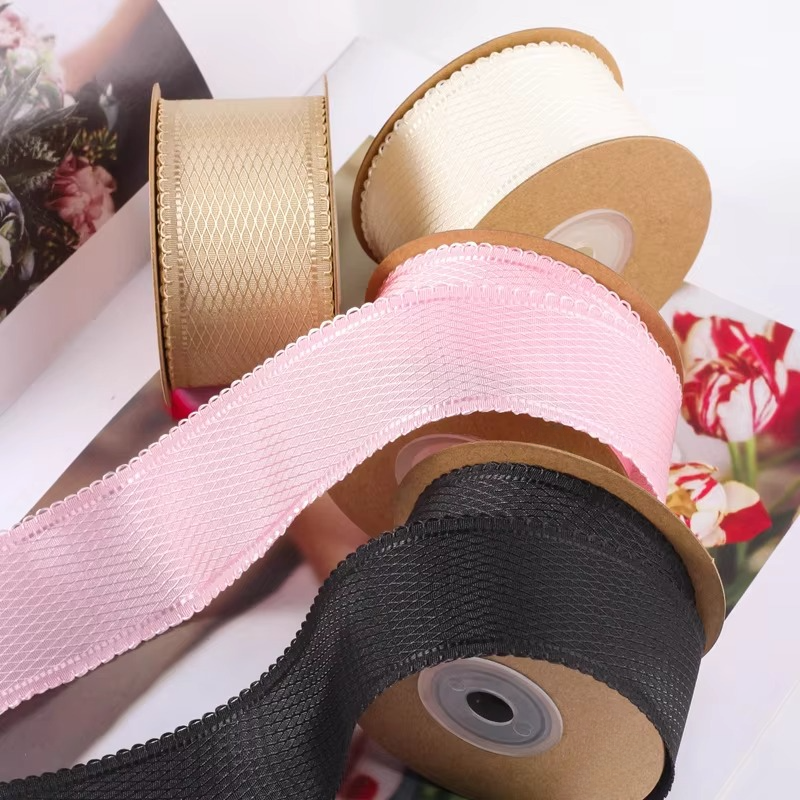 Curly Edge Satin Ribbon for Hair and Crafts