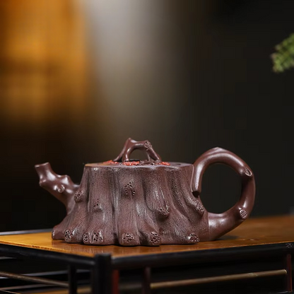 Traditional Chinese Purple Clay Art Teapot