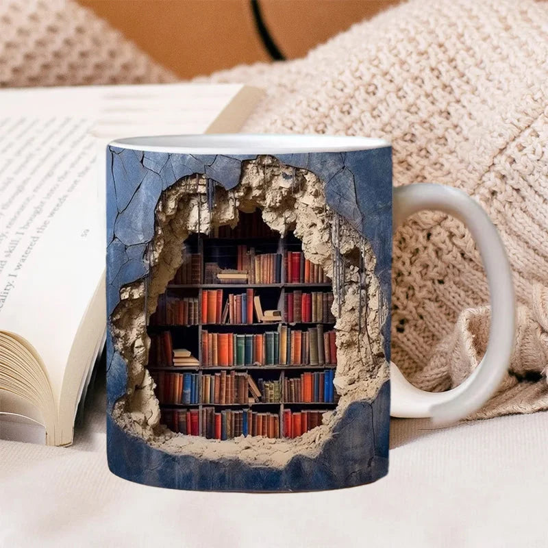 Novelty Book Lover Coffee Mug - Hehif