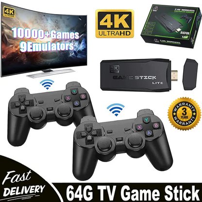 4K Mini Android TV Gaming Console with 64GB Storage