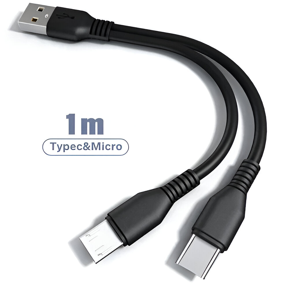 Dual USB Fast Charging Cable Adapter - Hehif