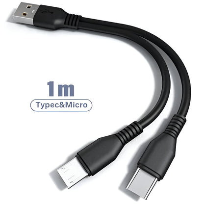 Dual USB Fast Charging Cable Adapter - Hehif