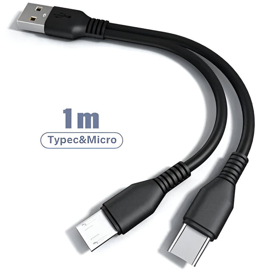 Dual USB Fast Charging Cable Adapter - Hehif