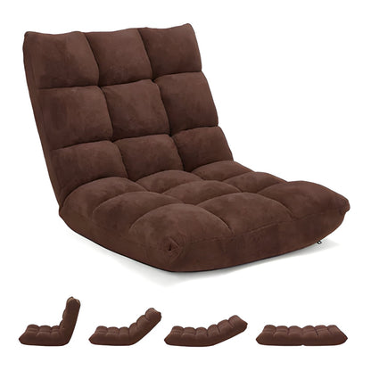 Comfortable 14-Position Padded Folding Chair