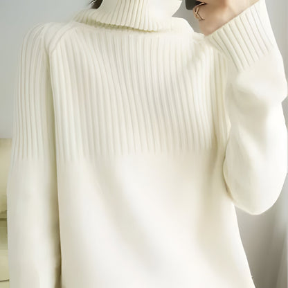 Soft Women's Turtleneck Cashmere Pullover
