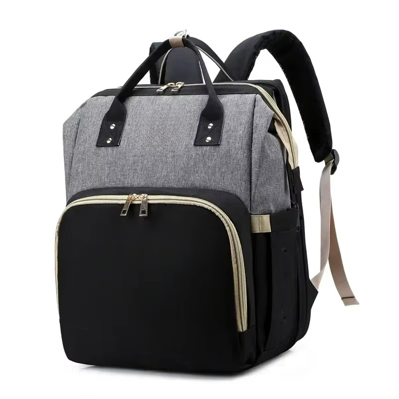 Compact Travel Crib and Spacious Baby Diaper Bag Backpack