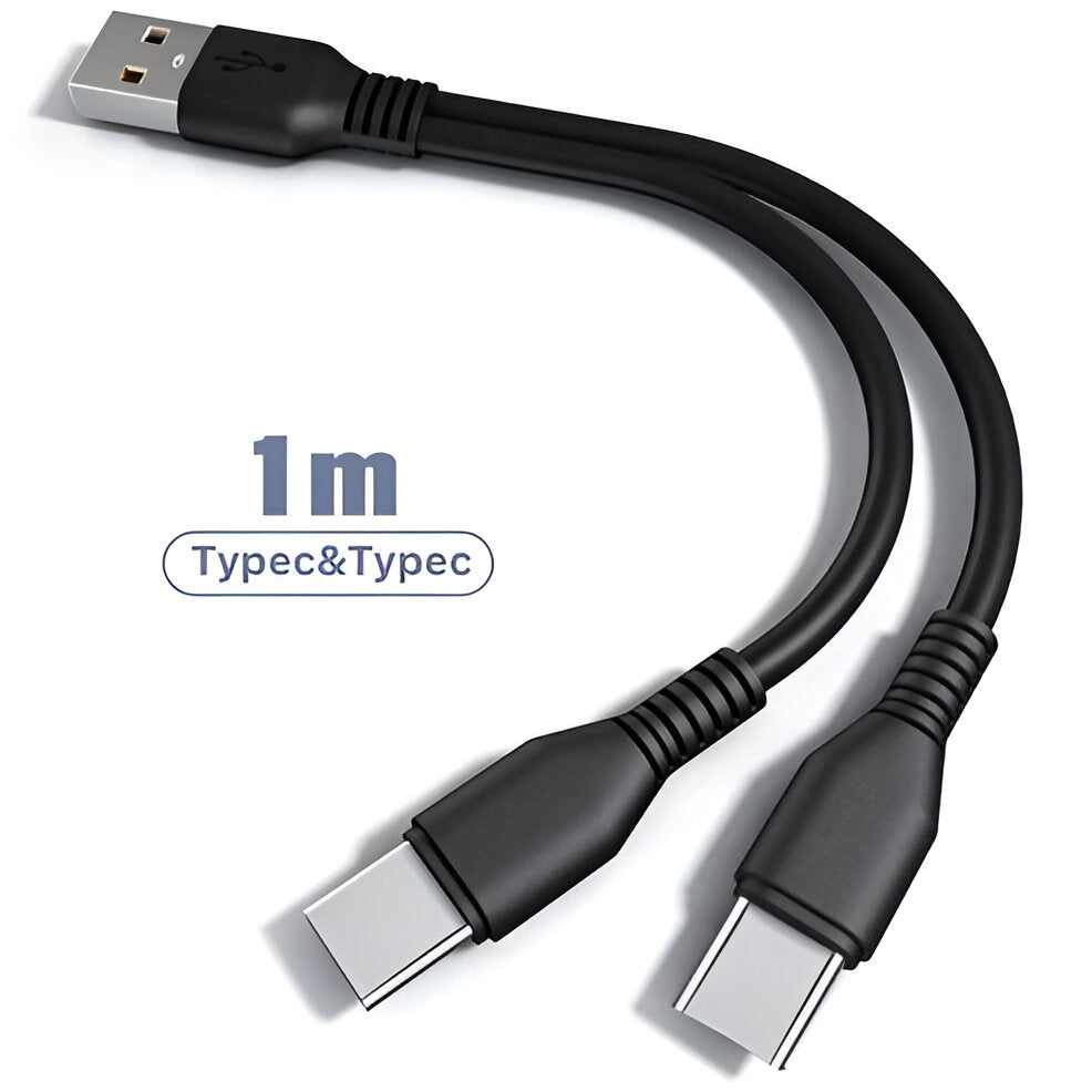 Dual USB Fast Charging Cable Adapter