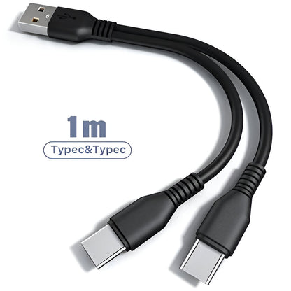 Dual USB Fast Charging Cable Adapter