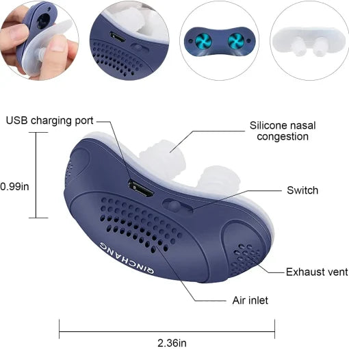 Portable Mini Nasal Fan for Improved Sleep