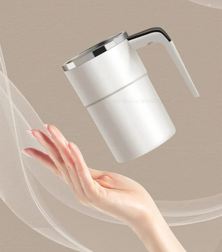Electric Travel Coffee Mug with Auto Stirrer