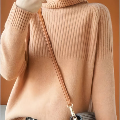 Soft Women's Turtleneck Cashmere Pullover