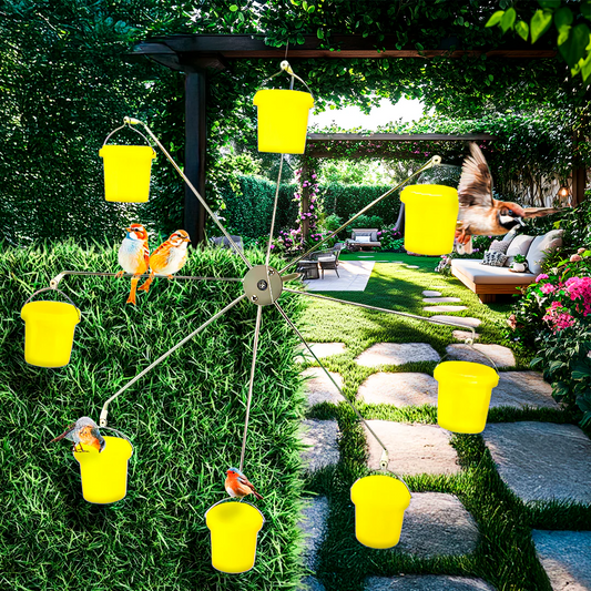 Colorful Yard Bird Feeder Strong & Long Lasting - Hehif