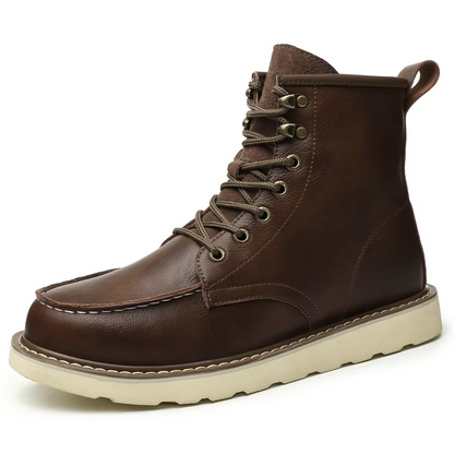 Tough Water Resistant Leather Safety Boots - Hehif