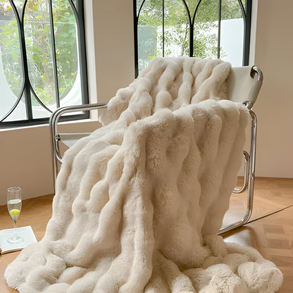 Soft Plush Faux Fur Winter Blanket