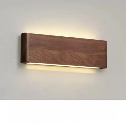 Rustic Wood LED Wall Lamp for Home Decor