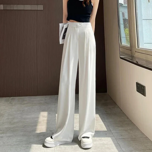 Folded Front Formal Pants - Hehif