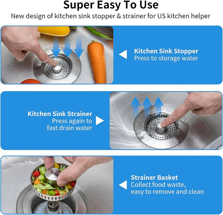 Stainless Steel Sink Basket Filter