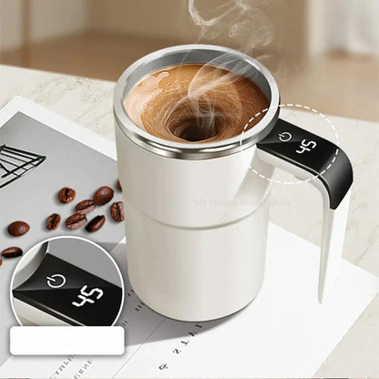 Electric Travel Coffee Mug with Auto Stirrer