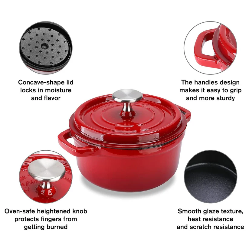 Heavy Duty Ceramic Cookware Dutch Oven Pot