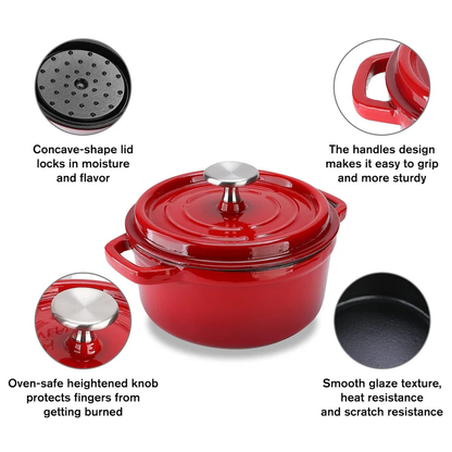 Heavy Duty Ceramic Cookware Dutch Oven Pot