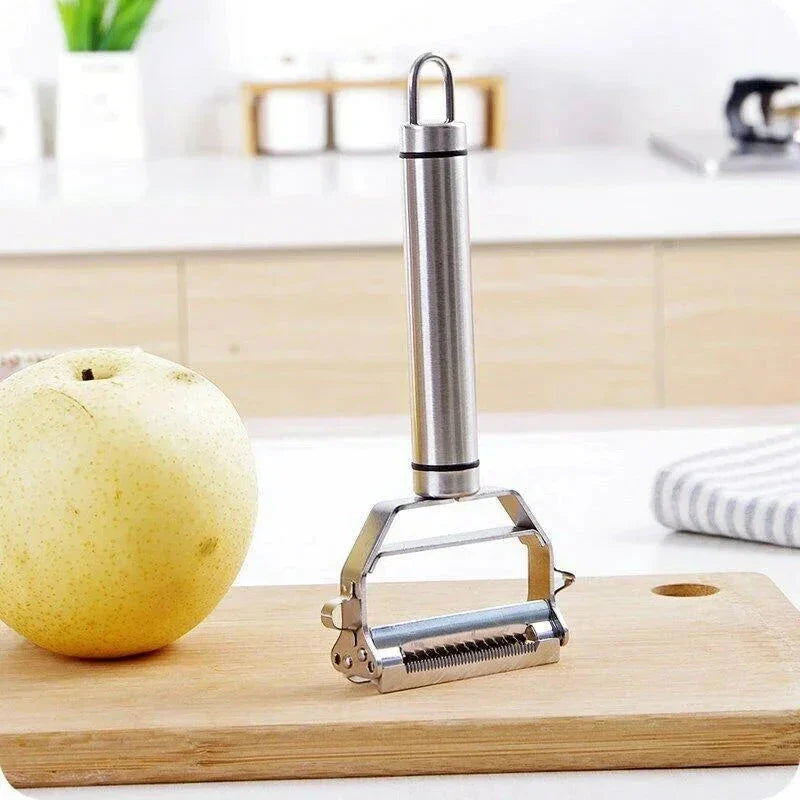Easy Grip Stainless Steel Veg Peeler & Cutter