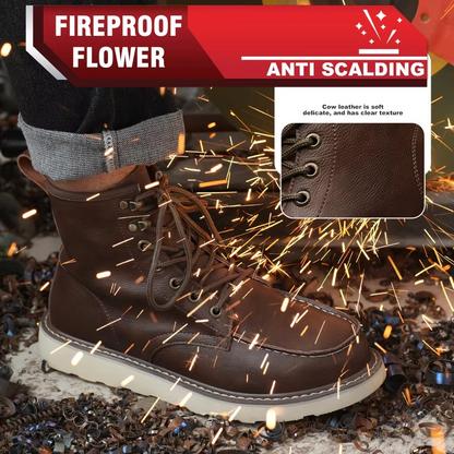 Tough Water Resistant Leather Safety Boots