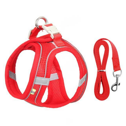 Comfortable Pet Harness and Leash Set for Small Pets