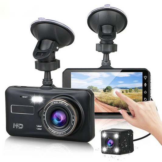 HD Dual Lens Car Dash Camera 1080P Wide View - Hehif