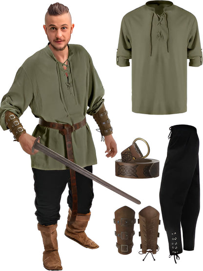 Authentic 4 Piece Pirate Mens Costume