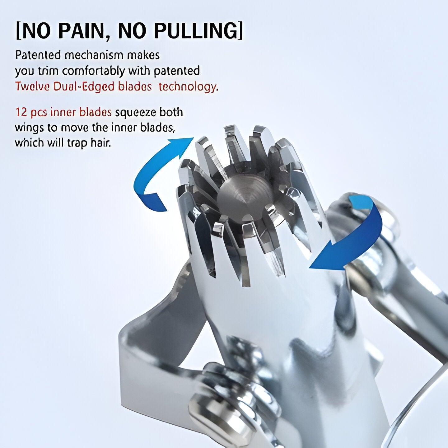 Easy Use Mens Nose Trimmer Stainless Steel Cutter