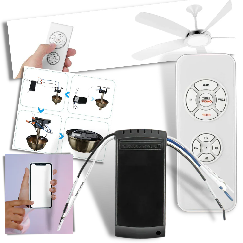 Easy to Use Ceiling Fan Controller - Hehif