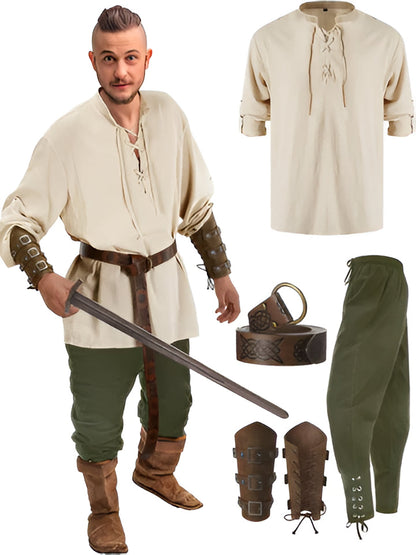 Authentic 4 Piece Pirate Mens Costume