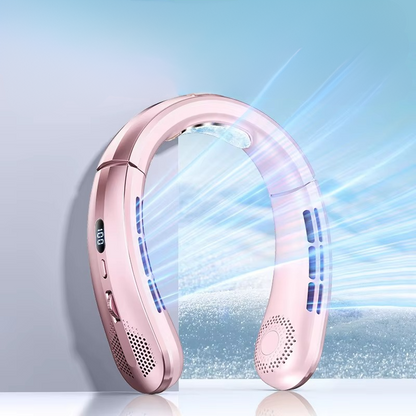 Compact Personal Neck Cooler Fan Rechargeable Wearable